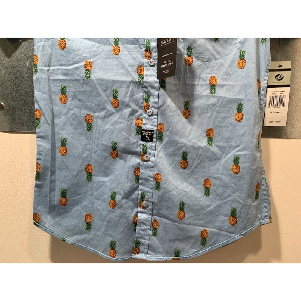 Drill Clothing Geometrix Peached Poplin Stretch S Pineapples NEW $52. Retail - Picture 10 of 16